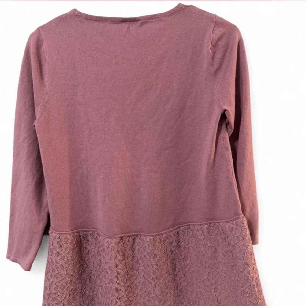 LOFT Dusty Pink Knit Top - Picture 3 of 3